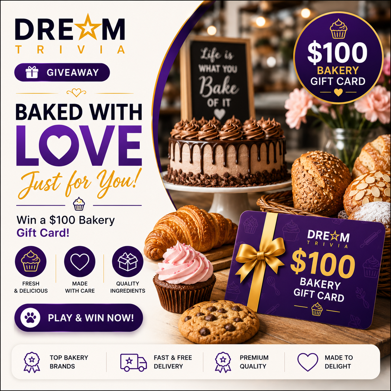 Bakery gift card giveaway