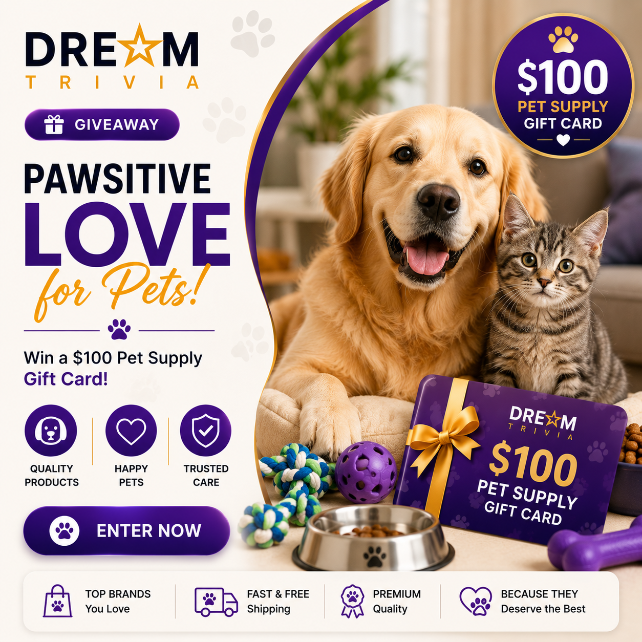Pet store giveaway